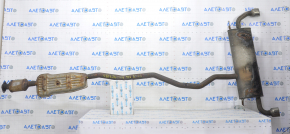 Muffler rear part with barrel Ford Edge 15-20 2.0T AWD with catalytic converter, rusty