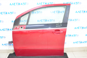 Door assembly front left Chevrolet Volt 11-15 red GBE, keyless, butt