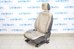 Driver's seat Chevrolet Volt 11-15 without airbag, mechanical, beige leather, dry-cleanable