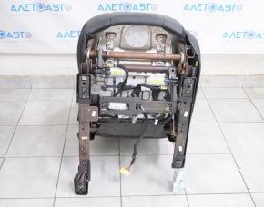 Driver's seat Jeep Cherokee KL 14-18 with airbag, electric, leather black, water damage, electrics work