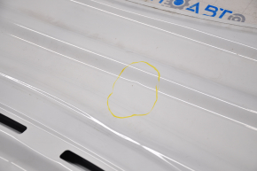 Tesla Model 3 18 bare hood - white, edge touch-up, dents, creases, scratches