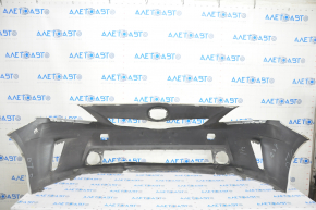 Front bumper bare Toyota Prius V 12-14 pre-rest, white, pressed, dented, tears