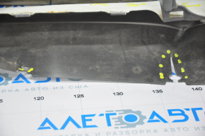 Front bumper bare Toyota Prius V 12-14 pre-rest, white, pressed, dented, tears