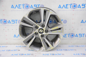 Wheel disk R17 Hyundai Elantra AD 17-20 curb, varnish peeled off