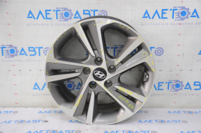 Wheel disk R17 Hyundai Elantra AD 17-20 curb, varnish peeled off