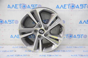 Wheel disk R17 Hyundai Elantra AD 17-20 curb, varnish peeled off