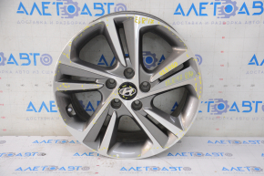 Wheel disk R17 Hyundai Elantra AD 17-20 curb, varnish peeled off