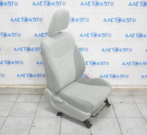 Passenger seat Toyota Prius V 12-17 without airbag, mechanical, gray velour, for cleaning