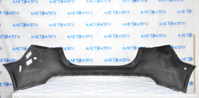 Rear bumper bare Ford Fusion mk5 13-18 black, torn, scratches, broken fastener, soldered