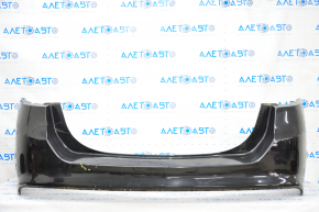 Rear bumper bare Ford Fusion mk5 13-18 black, torn, scratches, broken fastener, soldered