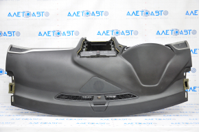 Torpedo front panel with AIRBAG Ford Fusion mk5 13-20 under start-stop, black overlays,