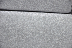 Door trim card front left Ford Fusion mk5 17-20 black with black insert cloth, armrest leather, molding gray structure, scratches