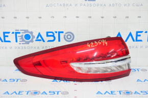 Outer wing lamp left Ford Fusion mk5 17-20 swollen chrome