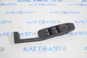 Front left window lift control Ford Escape MK4 20- with overlay, chrome finish