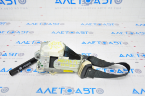 Driver's seat belt Ford Fusion mk5 17-20 black, with tensioner, cracked plastic on the mount