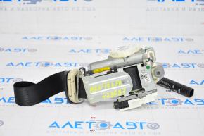 Passenger seat belt Ford Fusion mk5 17-20 black with tensioner, cracked plastic on the mount