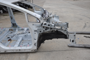 Front right quarter Toyota Prius V 12-17 on the body, white
