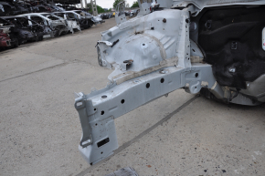 Front right quarter Toyota Prius V 12-17 on the body, white