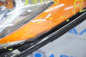 Headlight front left complete Ford Fusion mk5 17-20 halogen, with DRL, scratches
