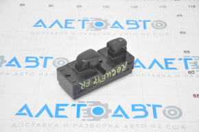 Front right window lift control Nissan Rogue 14-20 black, manual, worn button