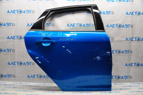 Door assembly rear right Ford Focus mk3 11-18 blue Z9, bumpers