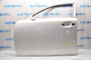 Bare front left door Lexus IS 14-20 white 077 putty, bumps, rust along the edge