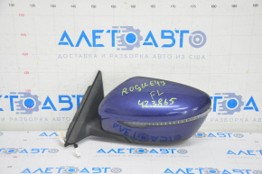 Side mirror left Nissan Rogue 17-20 7 pins, heated, turn signal, blue