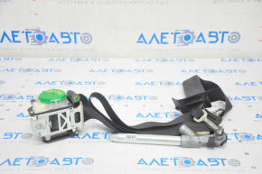 Driver's seat belt with tensioner Nissan Rogue 14-20 black shot
