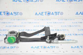 Passenger seat belt with tensioner Nissan Rogue 14-18 black strelynuvshiy