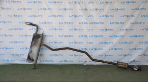 Exhaust line for 1 pipe Ford Fusion mk5 13-20 2.0 hybrid, plug-in with catalytic converter, rusty, studs sawed off
