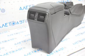 Console center armrest and cup holders Nissan Rogue 17- black, heated