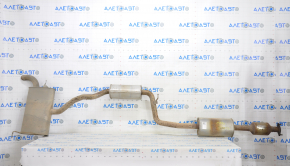 Exhaust line middle part Ford C-max MK2 13-18 with catalytic converter and barrel, rusty, dented