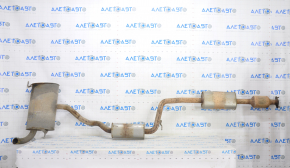 Exhaust line middle part Ford C-max MK2 13-18 with catalytic converter and barrel, rusty, dented