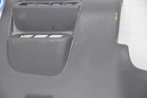 Driver's knee pad Nissan Leaf 13-17 black, scratches, missing hood release handle