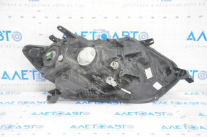 Headlight front left Nissan Rogue 17 - bare halogen, sand, scratches, broken mount