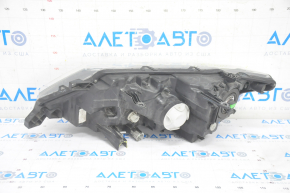 Headlight front right Nissan Rogue 17 - bare halogen, sand, broken crepe