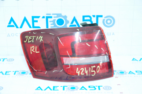 Light outer wing left VW Jetta 16-18 USA halogen, dark, scratches, cracks