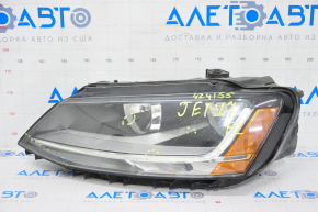Headlight front left VW Jetta 17-18 bare USA halogen, scratches, cobweb