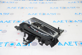Honda Accord Shifter Cover 13-17 Black, Gloss, with Chrome Type 1 Scratches