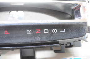 Honda Accord Shifter Cover 13-17 Black, Gloss, With Chrome Type 1 Without Cap, Scratches