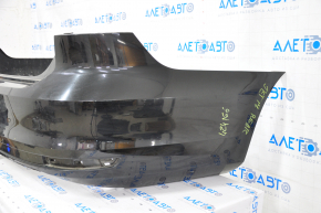 Bare rear bumper VW Jetta 15-18 USA black, scratches