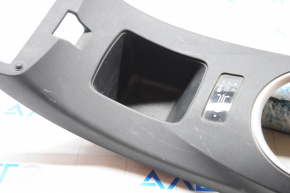 Nissan Leaf 13-17 gear shifter cover matt black, ECO MODE, scratches