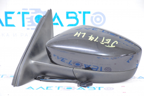 Side mirror left VW Jetta 11-18 5 pins, black
