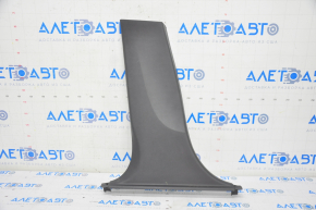 Center pillar trim lower left Chevrolet Volt 16- black, broken fastener, scratches