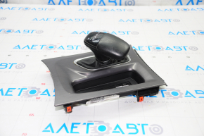 Gear knob with shifter cover Dodge Charger 15-20 rest, leather black, bumps, scratches