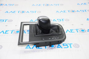 Automatic transmission knob with shifter pad VW Jetta 15-18 USA plastic, black, scrap crepe