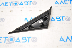 Wing molding triangle right Hyundai Sonata 15-17 mat, rubbed
