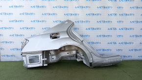 Quarter wing rear right Mercedes W221 silver, dents, bumps