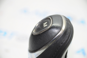Gear knob Cadillac CTS 14 - leather black, tears
