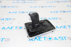 Automatic transmission knob with shifter cover VW Jetta 19 - leather, bumps on leather, scratches